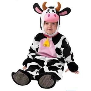 Spooktacular Creations Cow Halloween Costume 18-24M EUC